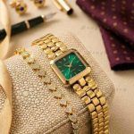 Exclusive Premium Watch For Girls | Model GS09 Golden GReen