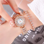 Stylish Luxury Watch and Bracelet For Girls
