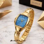 Premium Classy Ladies Watch | Model-PRM02 Golden Light Blue