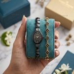 Premium Stylish Ladies Watch and Bracelet Set | Model-RP 03