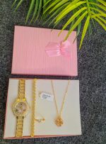 New Trendy Ladies Diamond Watch Combo Set | Model D01 - Image 2