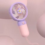 Mini Rechargeable Hand Fan-Pink