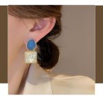 Women's Hot Sale Stylish Unique Faux Glass Contrast Earrings - Image 7