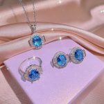 Beautiful Jewelry Set for Girls Pendant Necklace, Earrings, Finger Ring