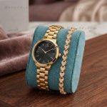 Premium Stylish Ladies Watch and Bracelet Set | Model- CK03 Black Golden