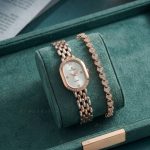 Ladies Stylish Watch and Bracelet Set | Model- TT01 Silver Rose