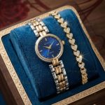 Ladies Premium Stylish Watch and Bracelet Set | Model- GS020 Blue