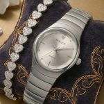 Ladies Stylish Watch and Bracelet Set | Model- RL01 Silver