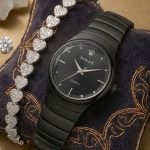 Ladies Stylish Watch and Bracelet Set | Model- RL01 Black