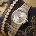 Ladies Stylish Watch and Bracelet Set | Model- RL01 Silver Golden