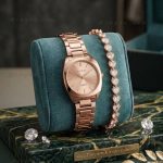 Ladies Premium Stylish Watch and Bracelet Set | Model- GS017 Rose