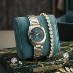 Ladies Premium Stylish Watch and Bracelet Set | Model- GS017 GSilver Blue