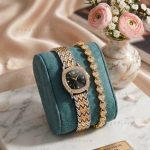 Ladies Premium Stylish Watch and Bracelet Set | Model- OL01 Silver DB