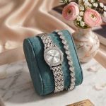 Ladies Premium Stylish Watch and Bracelet Set | Model- OL01 Silver