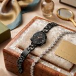 Ladies Premium Stylish Watch and Bracelet Set | Model- GS025 Balck