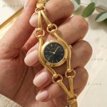 Premium Watch For Girls | Model SM06 Golden Dblack