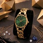 Exclusive Premium Watch For Girls | Model MK2 Golden Green