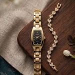 Exclusive Premium Watch For Girls | Model RR02 Golden Black