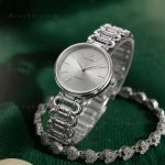 Ladies Stylish Watch and Bracelet Set | Model- MG8 Silver