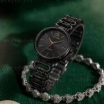Ladies Stylish Watch and Bracelet Set | Model- MG9 Black