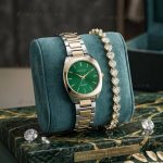 Ladies Premium Stylish Watch and Bracelet Set | Model- GS017 GSGreen